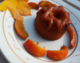 Gâteau fondant au cidre d'automne et son coulis