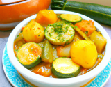 Tajine de courgettes, patates douces au Companion