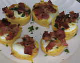 Œufs durs farcis aux soufflés bacon maison