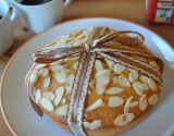 Gâteau aux coings, à l'huile d'olive et aux zestes de bergamotes confits