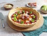 Tarte bowl au fromage frais et crudités