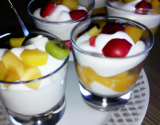 Verrine fruits et yaourt