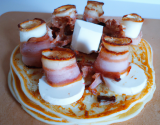 Blinis au bacon et fromage