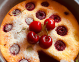 Clafoutis coco aux cerises