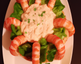 Dôme de boulghour aux crevettes