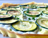 Tarte aux courgettes douceur de chèvre