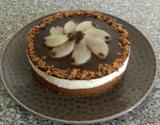 Bavarois choco-poire sur biscuit au spéculos