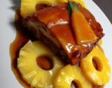 Tronçon de porc au caramel d'ananas