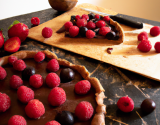 Tarte au chocolat et aux fruits rouges