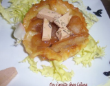 Tatin de pommes de foie gras