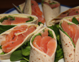 Wraps au saumon fumé maisons