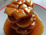 Aumonières aux pommes, caramel beurre salé