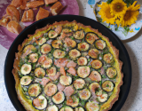 Tarte au saumon et aux courgettes