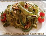 Tagliatelles de courgettes sauce pesto