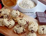 Cookies aux flocons d'avoine, beurre de cacahuète et pépites de chocolat