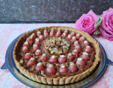 Tarte bressane aux pralines roses