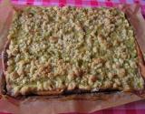 Gâteau à la rhubarbe et au streusel