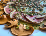 Carpaccio de veau aux cèpes