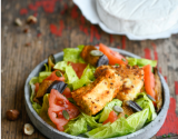 Chèvre boîte snacké en salade folle