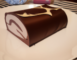 Bûche chocolat vanille