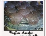 Muffins Chocolat cœur Nutella