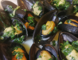 Moules à la coriandre