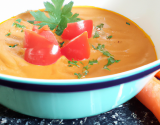 Velouté de carottes à la tomate