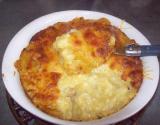 Gratin de choux fleurs et soupe de  légumes