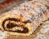 Bûche caramel choco biscuit noix de coco