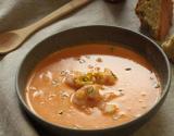 Bisque de crevettes et maïs