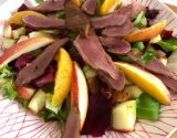 Salade de magret de canard aux pommes fruits