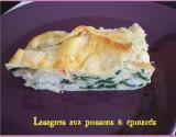 Lasagnes aux poissons & épinards