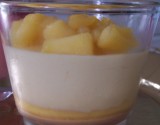 Verrine pommes - vanille, sauce caramel