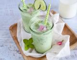 Smoothie vert au lait de chèvre