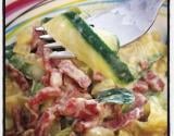 Tagliatelles de courgettes aux lardons et mascarpone