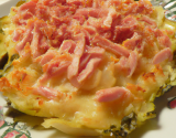 Gratin de chou fleur au jambon