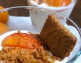 Trifle aux abricots, spéculoos et basilic