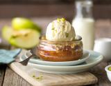 Crumble aux pommes caramélisées, glace nougat