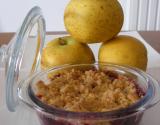 Crumble rustique pomme-cassis