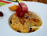 Prunes d'ente en Sabayon gratiné