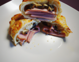 Feuilleté jambon et champignons