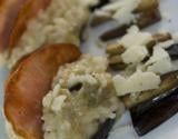 Risotto d'aubergine et cantal