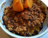 Crumble abricot et chocolat