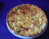 Quiche poivrons/chorizo/parmesan