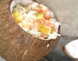 Salade noix de coco et crevettes