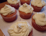 Cupcakes Amaretto topping cream cheese Vanille