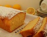 Gâteau au citron avec sorbet à la banane