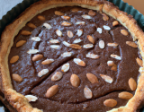 Tarte chocopoire amandine