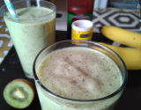 Smoothie à la banane et au kiwi