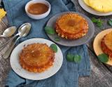 Mini-tartes tatin à l'ananas caramélisé